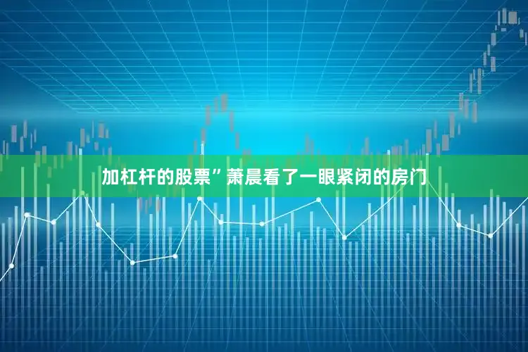 加杠杆的股票”萧晨看了一眼紧闭的房门