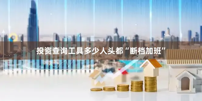 投资查询工具多少人头都“断档加班”